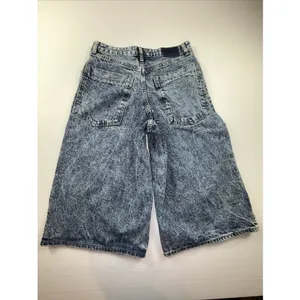 Vintage S.O.N.G. Denim Shorts women 1/25 Wide Leg Skater Grunge Denim 90s‎ thumbnail 6