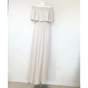 NWT Show Me Your Mumu Hacienda Maxi Dress SMALL Show Me The Ring Crisp beige thumbnail 7