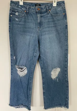 Express Jeans Women’s Size 10/R Blue 90S Ankle Boot Mid Rise Very Good Condition thumbnail 1