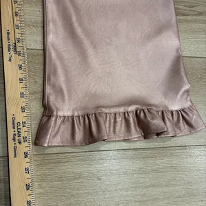NWT Maeve x Anthropologie Colette Crop Metallic Faux Leather Ruffle Pant Size 33 thumbnail 5