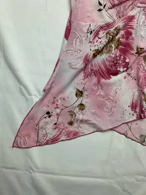 y2k la khaki size large Pink Floral Asymmetrical Women’s Top short sleeve fairy thumbnail 5