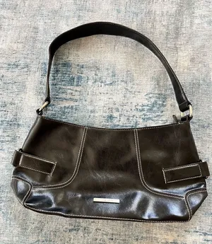Nine West Black Faux Leather Shoulder Bag thumbnail 1