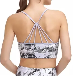 NWT DKNY Sport Sports Bra Purple/White/Black (dp1t8172) Size XL thumbnail 5