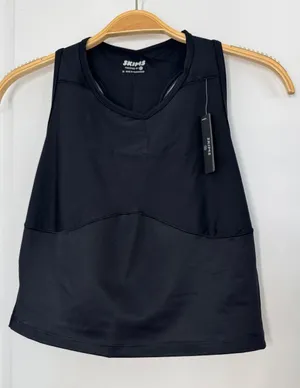 SKIMS Black Women's Athletic Tank Top - Racerback Performance Tee thumbnail 1