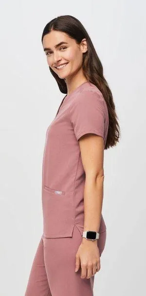 Figs Mauve Casma 2 Pocket Top thumbnail 4