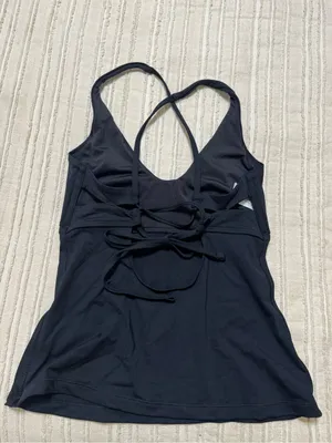 Athleta Black Crisscross Strap Tankini Top thumbnail 4
