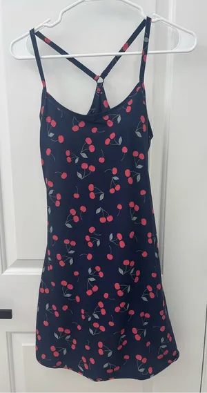Outdoor voices athletic dress cherry print thumbnail 1