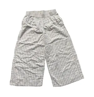 Pact Tan & White Wide Leg Capris XL thumbnail 1