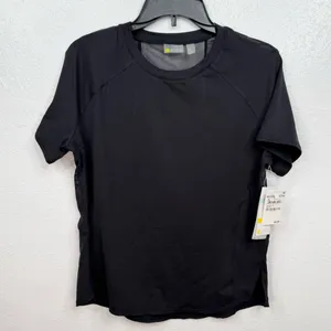 Zella T-Shirt Womens Size M Black Short Sleeve Athletic Mesh Back thumbnail 1