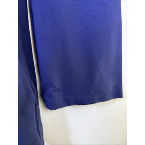 Maeve womens 1X XL Heavy Scoop Neck Mini Dress flare sleeves Blue bohemian thumbnail 2