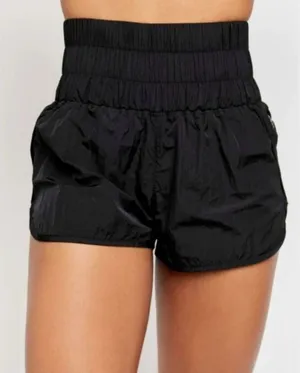 Free People Movement The Way Home Smocked Outdoor Gorpcore Hiking Lined Shorts M thumbnail 1
