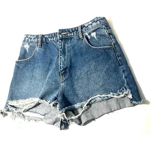 Rolla’s High Rise Slim Dusters Distressed Denim Shorts Women's Size 27 thumbnail 3