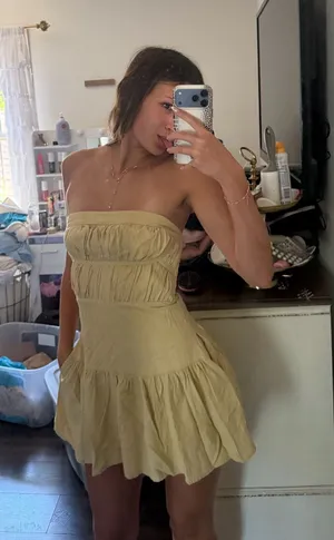 Cotton Candy LA Dress Cream Mini thumbnail 1
