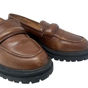 Madewell The Bradley Women's Chunky Brown Lugsole Loafer Size 8.5 thumbnail 9