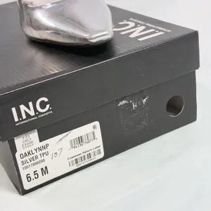 INC‎ International Concepts Size-6.5 M Womens Metallic Silver Heels thumbnail 4