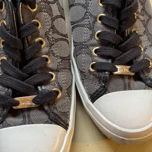 Coach Empire Signature C Monogram Low Top Sneakers Black Grey Womens 8.5B A00248 thumbnail 10