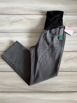 Motherhood Maternity Slim Straight Jeans Black Large NWT STITCH FIX thumbnail 6