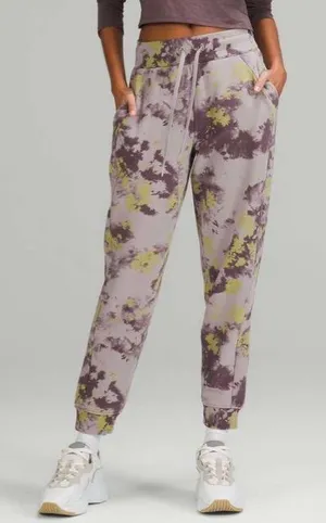 1049. Lululemon Scuba High-Rise Orbital Tie Dye Mauve Grey sz 6 thumbnail 1