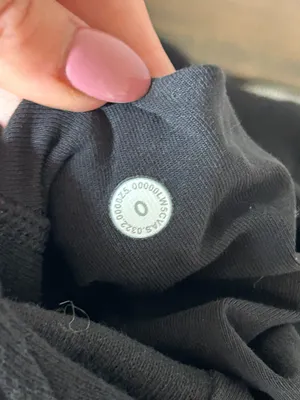 Lululemon Scuba High-Rise Jogger Black Cotton Fleece Sweatpants Size 0 W-27 thumbnail 8