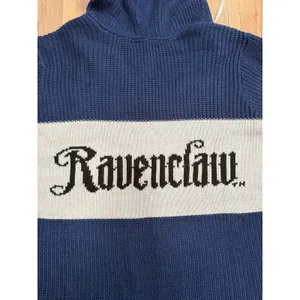 Harry Potter Ravenclaw Women's L Knit Hooded Sweater High Low Hem Crest thumbnail 5