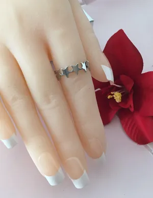Silver Stars Ring, Size 9 thumbnail 2