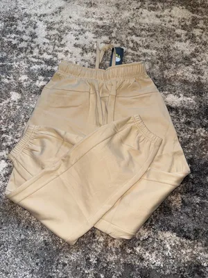 Beige Women's Drawstring Jogger Pants Tan thumbnail 5