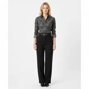 Cowgirl Hardware Black & Gray Pearl Snap Long Sleeve Cowgirl Western Top S thumbnail 8