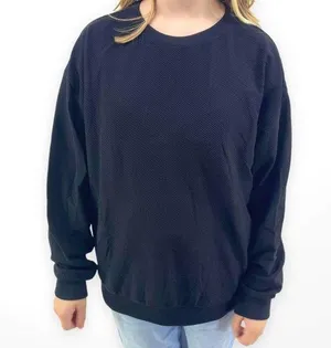 MICHAEL KORS Black Knit Long Sleeve Round Neck Sweatshirt thumbnail 2