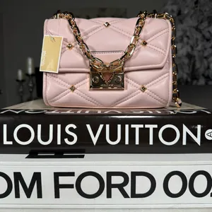 Michael Michael Kors Serena Small Quilted Studded Crossbody Bag Blush New NWT thumbnail 11