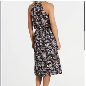 Allison Joy Floral Evereve Corbin Midi Dress S Blue Pink‎ Sleeveless A-line thumbnail 2
