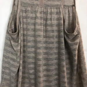 American Eagle Sleeveless Striped Metallic Swing Top Size Medium thumbnail 8