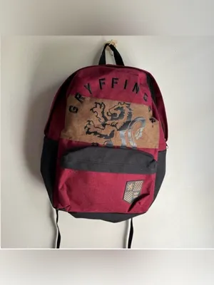 Gryffindor Harry Potter Color Block Backpack Red School Travel thumbnail 2