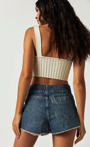Free People We The Free Emmy Denim Skort thumbnail 2