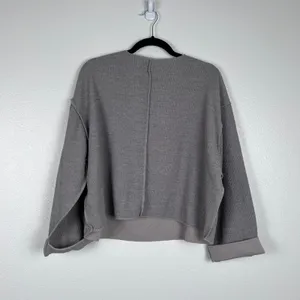 Urban Outfitter Women's Jax Inside Out‎ Oversized Sweater Grey Sz S thumbnail 8