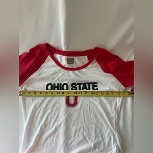 Ohio Ohio State varsity authentic apparel women’s extra large jersey Red Size XL thumbnail 2