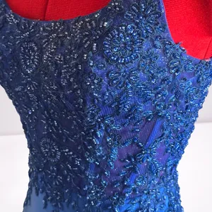 Royal Blue Mermaid Prom Gown w/Slit Style 16058 Size 2 thumbnail 7
