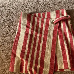 Free People Its A‎ Wrap Tuscany Mini Skirt with Red White Stripes Size medium thumbnail 7