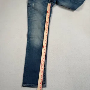 Rock Revival Noelle Capri Jeans Women 28 Blue Medium Wash Embellished Buckle Y2K thumbnail 3