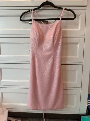 Amazon Light pink sequin mini dress thumbnail 2