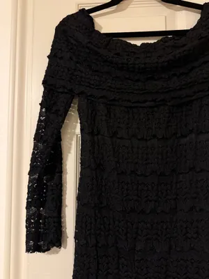 Black off the shoulder maxi dress thumbnail 2