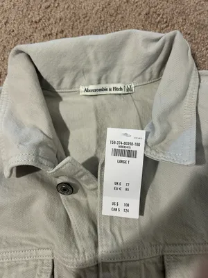 Abercrombie & Fitch Light Gray Shirt Dress thumbnail 6