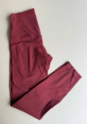 Red Lululemon Align Leggings 23" thumbnail 1