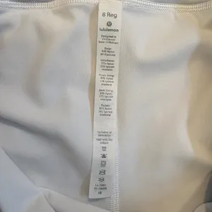 Lululemon Pace Rival Skirt White Regular Length Size‎ 8 Athletic Skort Running thumbnail 8