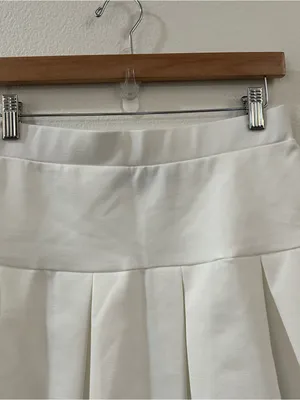 Princess Polly / Lioness Rescue‎ Me Pleat Mini Skirt White Size M thumbnail 3