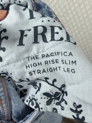 Free‎ People We The Free The Pacifica High Rise Slim Straight Leg Jeans thumbnail 5