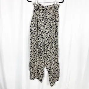 Free People Movement Point Break Printed Paperbag Waist Balloon Pants: Tropical thumbnail 3