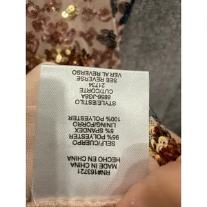 Seni & Cade Womens Dress M Pink Floral Sequin Square Neck Bodycon Mini Dress thumbnail 8
