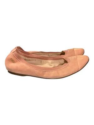 Cole Haan Elbridge Pink Suede Cap Toe Elastic Ballet Flats - Size 8 Bn thumbnail 2