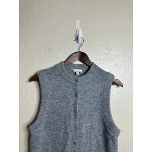 L'Academie by Marianna Krysten Alpaca Wool Button Sweater Vest size M thumbnail 6