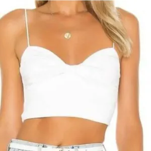 Revolve Lovers + Friends Nude Sally Wrap Tank Top White Women’s XL thumbnail 1